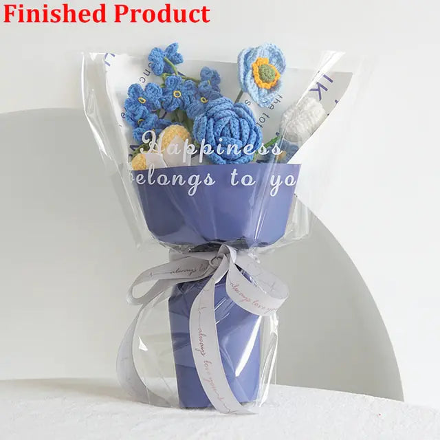 Artificial Knitting Flowers Bouquet