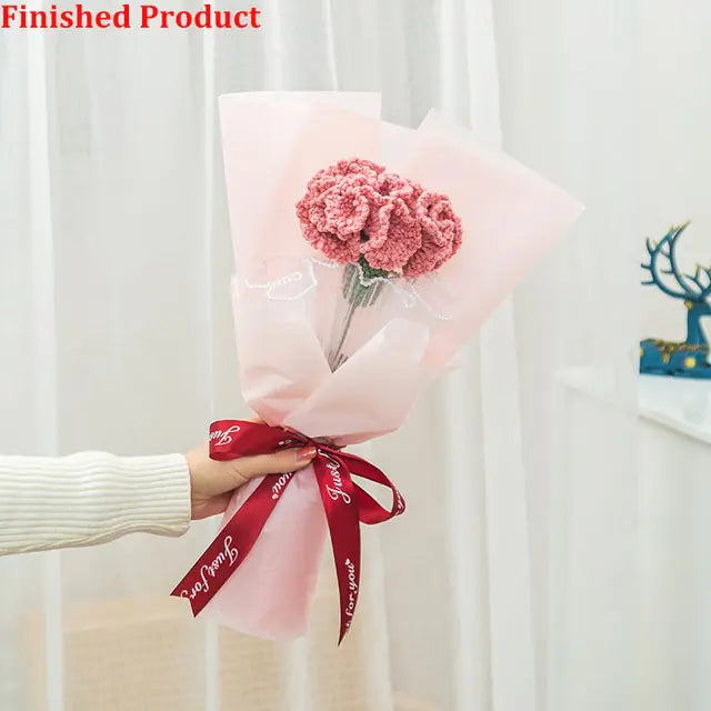 Hand-Woven Home Decorate Fake Flowers Bouquet